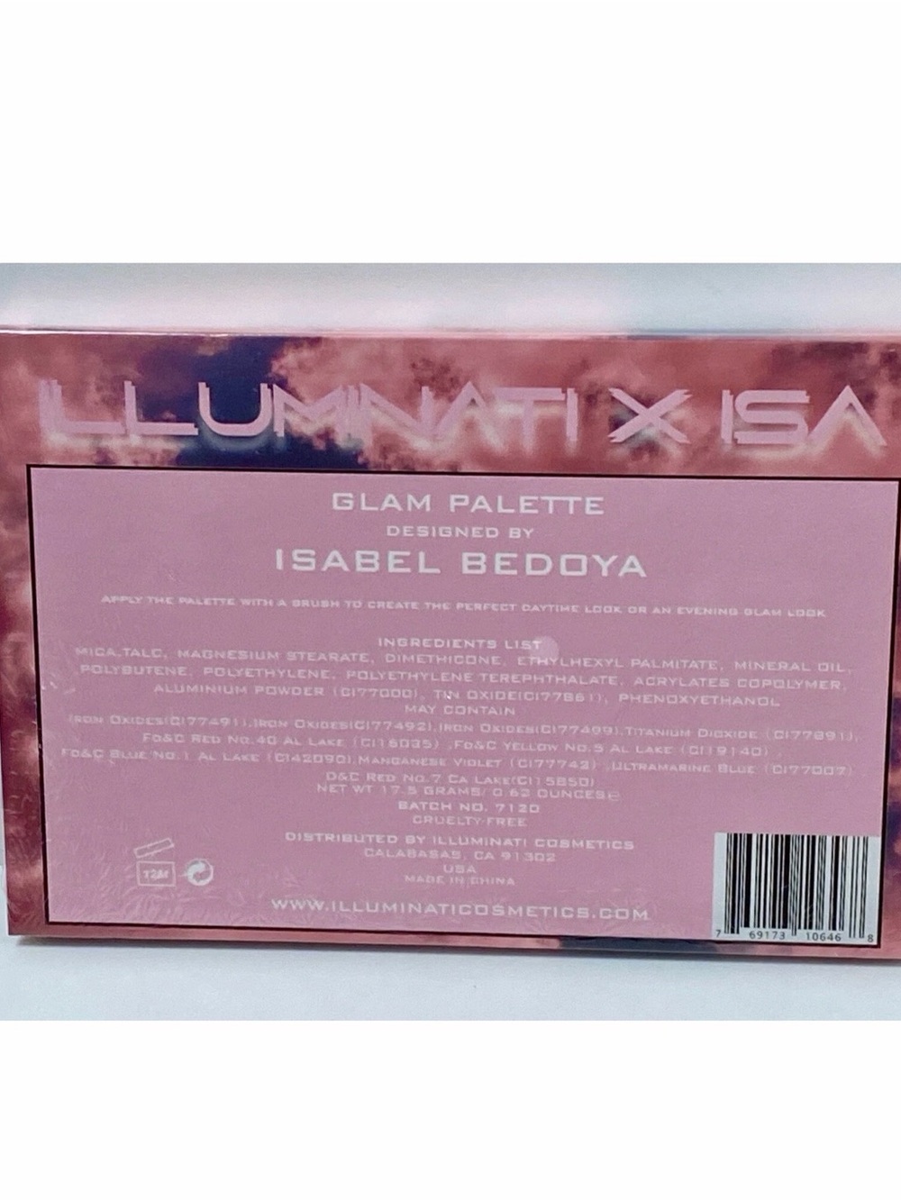 Illuminati Cosmetics x Isa Eyeshadow Glam Palette Sealed Isabel Bedoya NEW PC - Picture 3 of 5